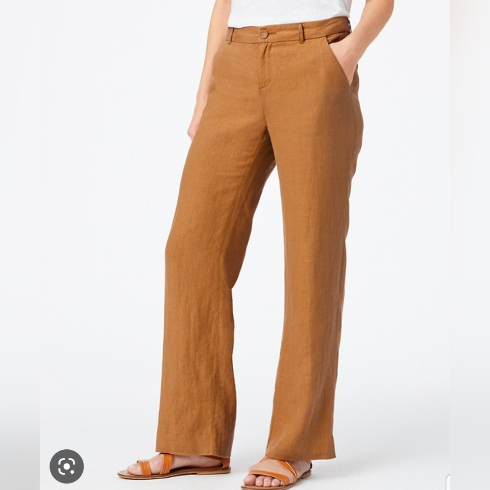 Garnet Hill Classic Linen Trousers